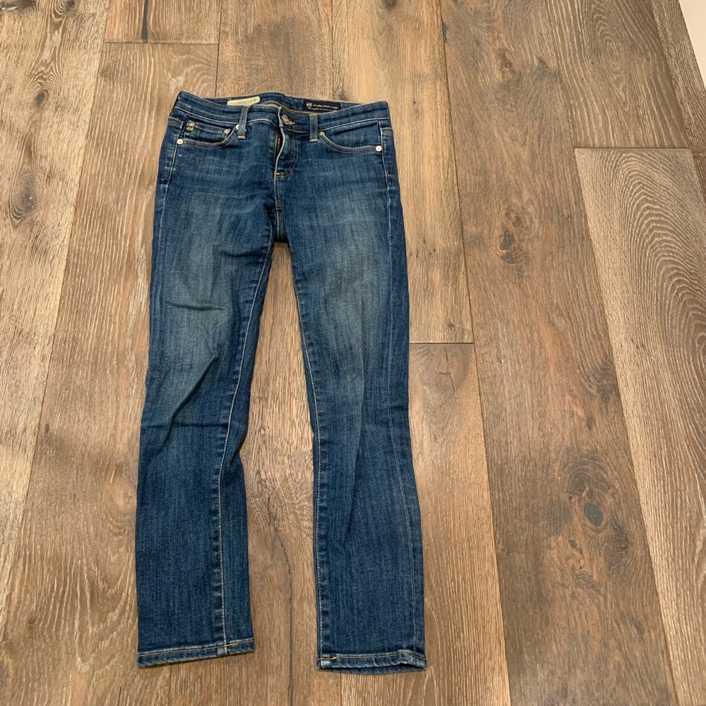 AG cropped stretch jeans